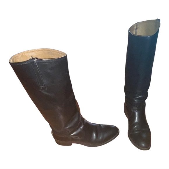 FRYE Melissa Tall Riding Boots Belted Slouch Size 6 1/2 - Picture 10 of 14